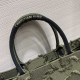 Replica Christian Dior Oversize Book Tote Shopping Bag Army green