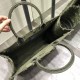 Replica Christian Dior Oversize Book Tote Shopping Bag Army green