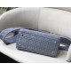 Fake Christian Dior Medium Lady D-Lite Embroidered Cannage Bag Blue Replica