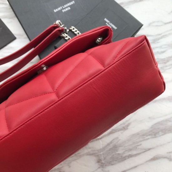 Fake YSL Saint Laurent Loulou Puffer Small Bag Red Replica Replica YSL Saint Laurent Loulou Puffer Small Bag Red