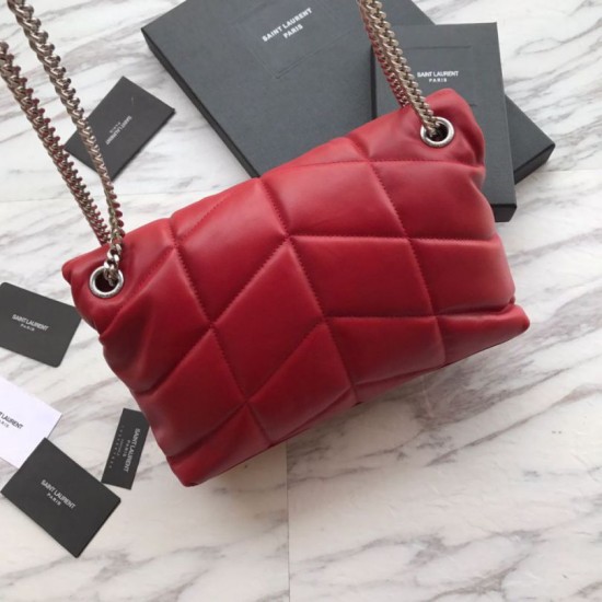 Fake YSL Saint Laurent Loulou Puffer Small Bag Red Replica Replica YSL Saint Laurent Loulou Puffer Small Bag Red