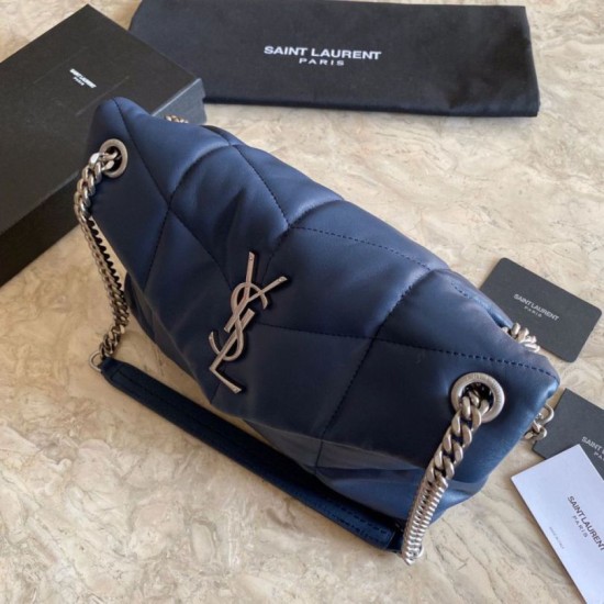 Replica YSL Saint Laurent Loulou Puffer Small Bag Blue Fake YSL Saint Laurent Loulou Puffer Small Bag Blue Replica