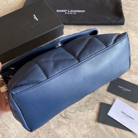 Replica YSL Saint Laurent Loulou Puffer Small Bag Blue Fake YSL Saint Laurent Loulou Puffer Small Bag Blue Replica