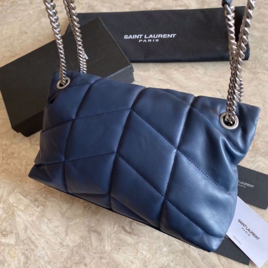 Replica YSL Saint Laurent Loulou Puffer Small Bag Blue Fake YSL Saint Laurent Loulou Puffer Small Bag Blue Replica