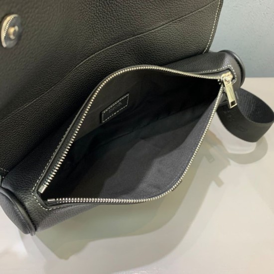 Fake Christian Dior Saddle Bag Black Replica