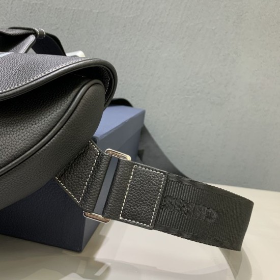 Fake Christian Dior Saddle Bag Black Replica