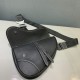 Fake Christian Dior Saddle Bag Black Replica