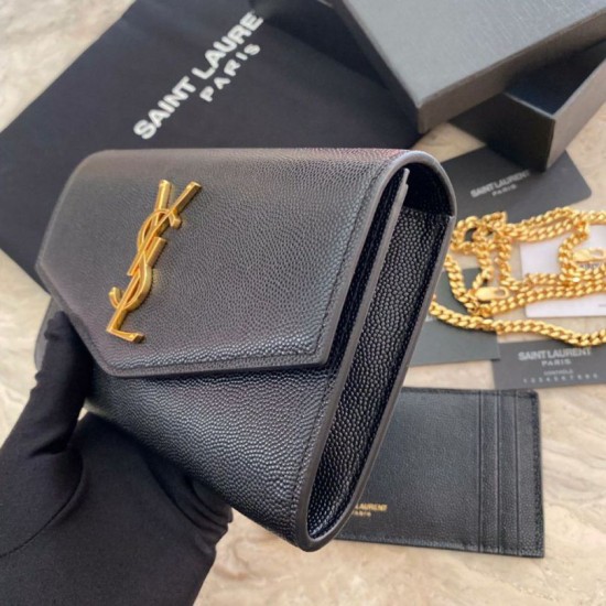 Replica YSL Saint Laurent Uptown Chain Wallet Black Replica YSL Saint Laurent Uptown Chain Wallet Black