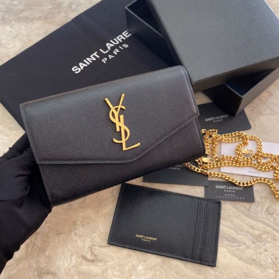 Replica YSL Saint Laurent Uptown Chain Wallet Black Replica YSL Saint Laurent Uptown Chain Wallet Black