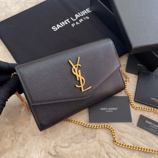 Replica YSL Saint Laurent Uptown Chain Wallet Black Replica YSL Saint Laurent Uptown Chain Wallet Black