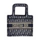 Replica Christian Dior Mini Book Tote Bag Dark Blue