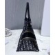 Replica Christian Dior Mini Book Tote Bag Dark Blue