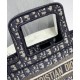 Replica Christian Dior Mini Book Tote Bag Dark Blue