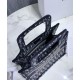 Replica Christian Dior Mini Book Tote Bag Dark Blue