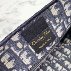 Replica Christian Dior Mini Book Tote Bag Dark Blue