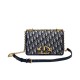 Fake Christian Dior 30 Montaigne Bag with Chain Dark Blue Replica Fake Christian Dior 30 Montaigne Bag with Chain Dark Blue Replica