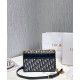 Fake Christian Dior 30 Montaigne Bag with Chain Dark Blue Replica Fake Christian Dior 30 Montaigne Bag with Chain Dark Blue Replica