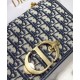 Fake Christian Dior 30 Montaigne Bag with Chain Dark Blue Replica Fake Christian Dior 30 Montaigne Bag with Chain Dark Blue Replica