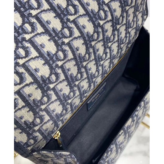 Fake Christian Dior 30 Montaigne Bag with Chain Dark Blue Replica Fake Christian Dior 30 Montaigne Bag with Chain Dark Blue Replica