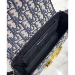 Fake Christian Dior 30 Montaigne Jacquard Canvas Box Bag Dark Blue Replica Replica Christian Dior 30 Montaigne Jacquard Canvas Box Bag Dark Blue