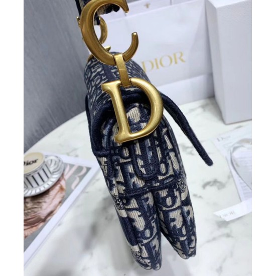 Replica Christian Dior Saddle Original Oblique Embroidered Canvas Bag Dark Blue Replica Christian Dior Saddle Original Oblique Embroidered Canvas Bag Dark Blue