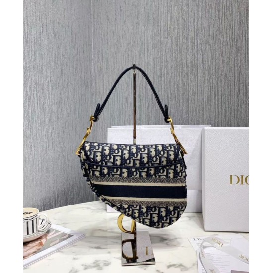 Replica Christian Dior Saddle Original Oblique Embroidered Canvas Bag Dark Blue Replica Christian Dior Saddle Original Oblique Embroidered Canvas Bag Dark Blue