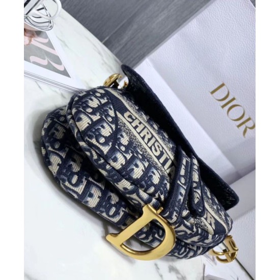 Replica Christian Dior Saddle Original Oblique Embroidered Canvas Bag Dark Blue Replica Christian Dior Saddle Original Oblique Embroidered Canvas Bag Dark Blue