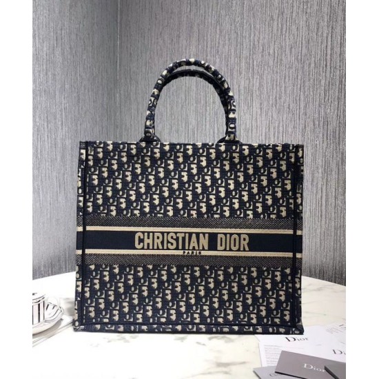 Replica Christian Dior Book Tote bag M1286 Dark Blue