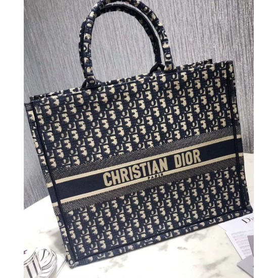 Replica Christian Dior Book Tote bag M1286 Dark Blue
