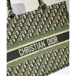 Fake Christian Dior Book Tote bag M1286 Green Replica
