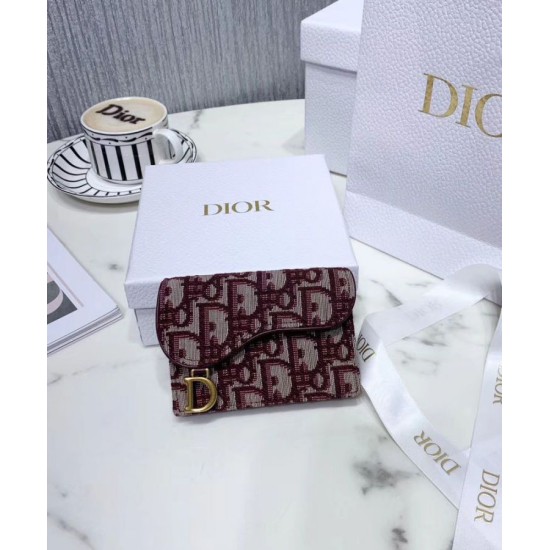 Replica Christian Dior Oblique Saddle Wallet Red Fake Christian Dior Oblique Saddle Wallet Red Replica