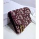 Replica Christian Dior Oblique Saddle Wallet Red Fake Christian Dior Oblique Saddle Wallet Red Replica