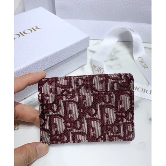 Replica Christian Dior Oblique Saddle Wallet Red Fake Christian Dior Oblique Saddle Wallet Red Replica