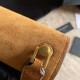 Replica YSL Saint Laurent Carre Satchel Suede Bag Brown Fake YSL Saint Laurent Carre Satchel Suede Bag Brown Replica