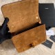 Replica YSL Saint Laurent Carre Satchel Suede Bag Brown Fake YSL Saint Laurent Carre Satchel Suede Bag Brown Replica
