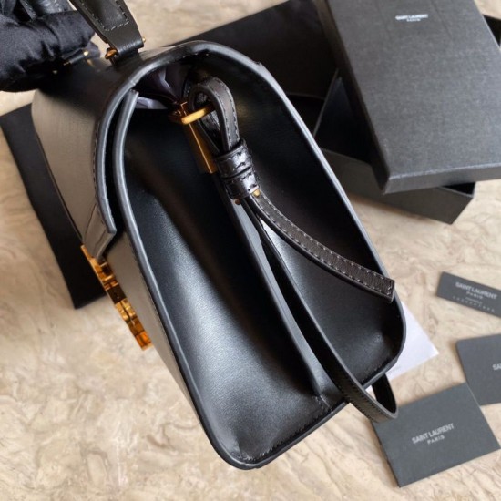 Replica YSL Saint Laurent Cassandra Medium Bag Black Fake YSL Saint Laurent Cassandra Medium Bag Black Replica