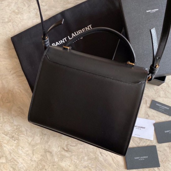 Replica YSL Saint Laurent Cassandra Medium Bag Black Fake YSL Saint Laurent Cassandra Medium Bag Black Replica