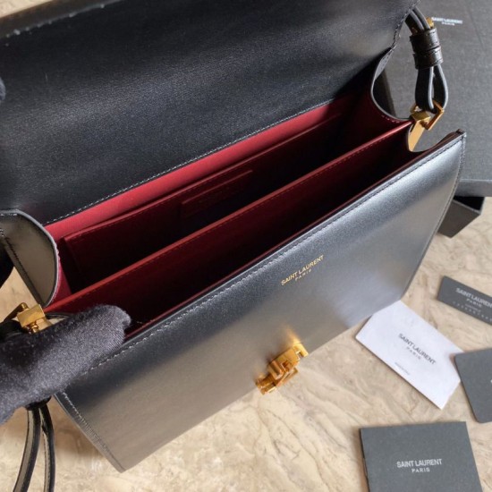 Replica YSL Saint Laurent Cassandra Medium Bag Black Fake YSL Saint Laurent Cassandra Medium Bag Black Replica