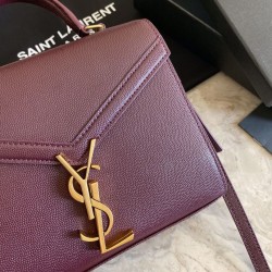 Replica YSL Saint Laurent Cassandra Medium Bag Claret