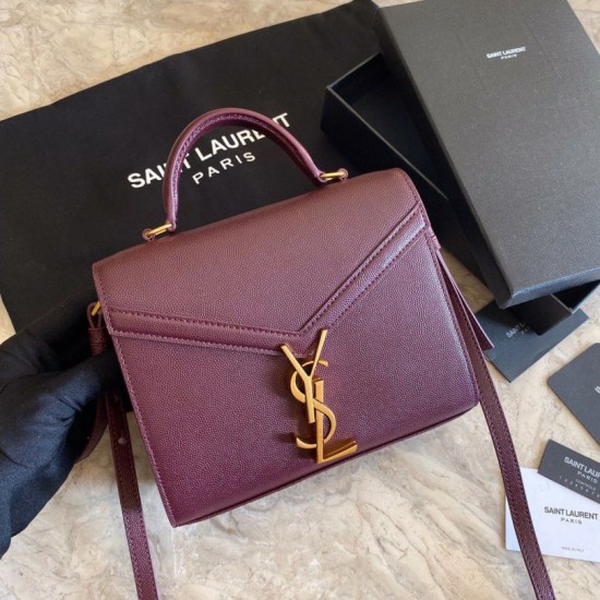 Fake YSL Saint Laurent Cassandra Medium Bag Claret Replica Replica YSL Saint Laurent Cassandra Medium Bag Claret