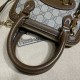 Replica Gucci Horsebit 1955 Mini Top Handle Bag 640716 Brown