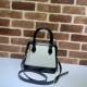 Fake Gucci Horsebit 1955 Mini Top Handle Bag 640716 Black /White Replica