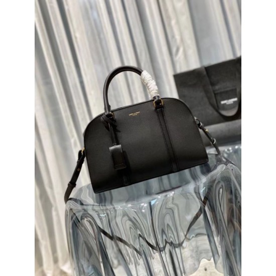 Fake YSL Saint Laurent Lock Baby Duffle Bag Black Replica Replica YSL Saint Laurent Lock Baby Duffle Bag Black