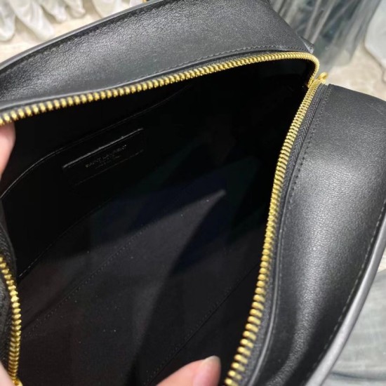 Fake YSL Saint Laurent Lock Baby Duffle Bag Black Replica Replica YSL Saint Laurent Lock Baby Duffle Bag Black