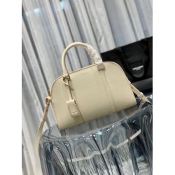 Replica YSL Saint Laurent Lock Baby Duffle Bag Beige Replica YSL Saint Laurent Lock Baby Duffle Bag Beige