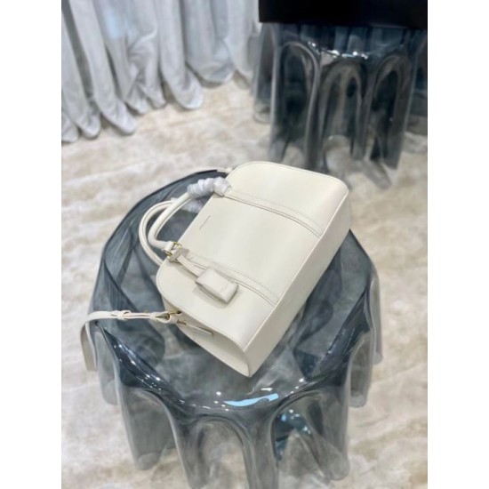 Replica YSL Saint Laurent Lock Baby Duffle Bag Beige Replica YSL Saint Laurent Lock Baby Duffle Bag Beige