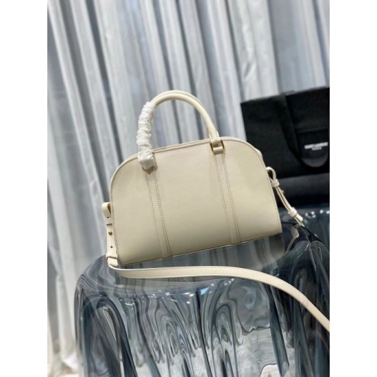 Replica YSL Saint Laurent Lock Baby Duffle Bag Beige Replica YSL Saint Laurent Lock Baby Duffle Bag Beige