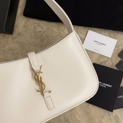 Replica YSL Saint Laurent hobo bag White