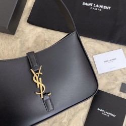 Replica YSL Saint Laurent hobo bag Black