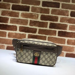 Fake Gucci Ophidia GG Belt Bag 574796 Brown Replica